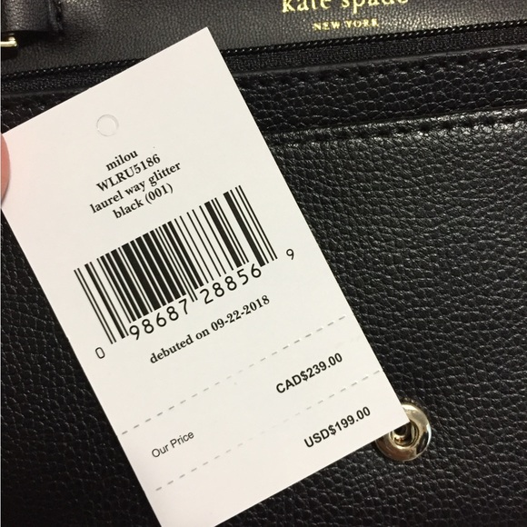 Kate spade glitter purse, clutch, wallet NEW - Picture 8 of 8